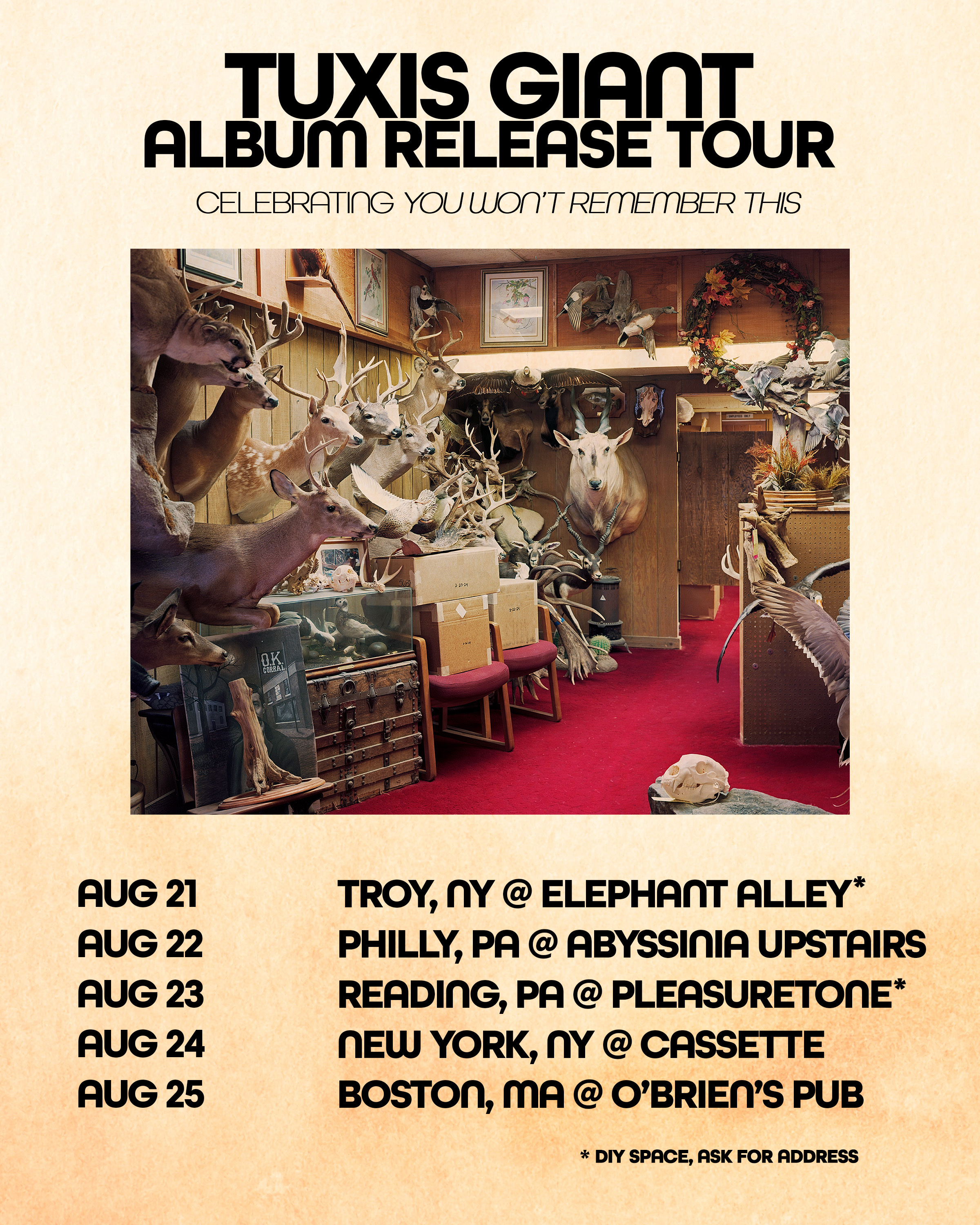 Tuxis Giant Summer Tour Poster
